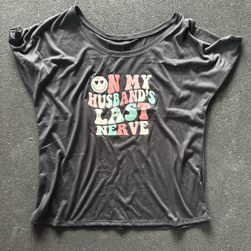 Constantly Varied Gear Black Graphic Tee with Multicolor Text